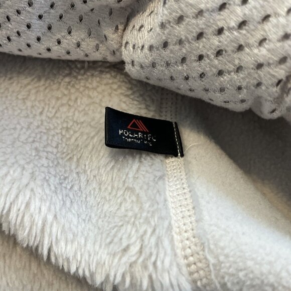 Women's Patagonia Fleece Jacket SZ Medium Gray Full Zip Logo - Picture 9 of 12